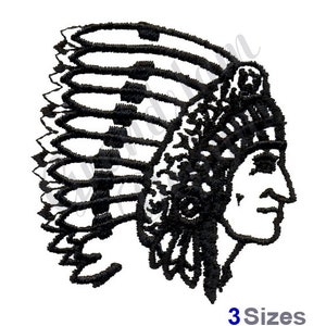 Indian Chief - Machine Embroidery Design