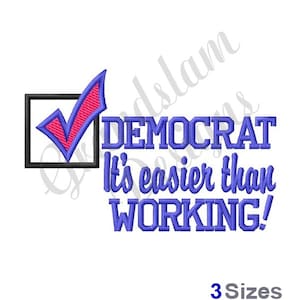 Easier Than Working - Machine Embroidery Design, Embroidery Designs, Embroidery, Embroidery Patterns, Embroidery Files, Instant Download