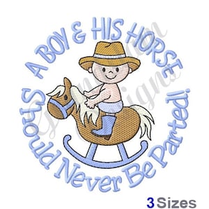 Baby Boy Rocking Horse - Machine Embroidery Design, Embroidery Designs, Embroidery, Embroidery Patterns, Embroidery Files, Instant Download