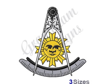 Past Master Mason - Machine Embroidery Design