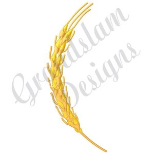 Wheat Stalk - Machine Embroidery Design, Embroidery Designs, Machine Embroidery, Embroidery Patterns, Embroidery Files, Instant Download