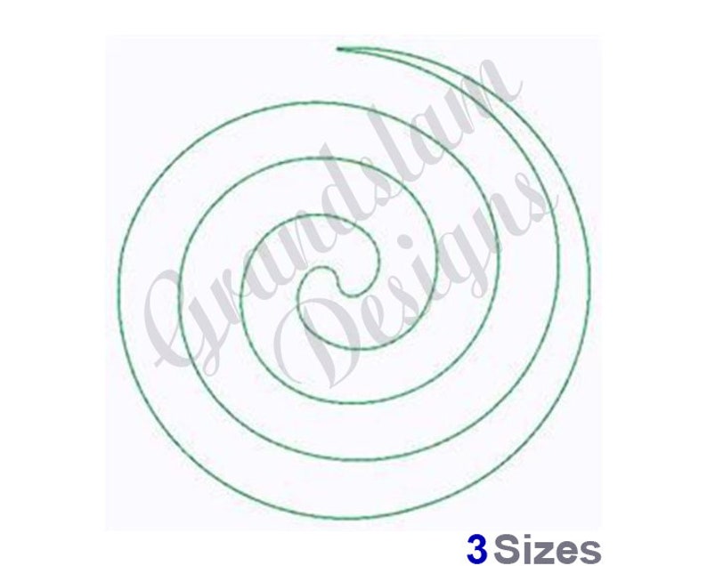 Big Spiral Quilt Machine Embroidery Design, Embroidery Designs, Machine Embroidery, Embroidery Patterns, Embroidery Files, Instant Download image 1