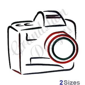 Abstract Camera Outline - Machine Embroidery Design, Embroidery Designs, Embroidery, Embroidery Patterns, Embroidery Files, Instant Download