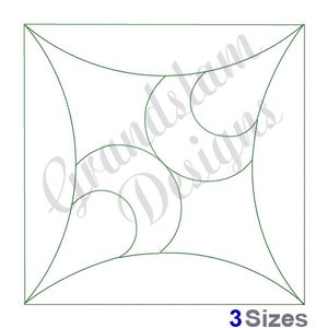 Floral Quilt Square Quilt Block - Machine Embroidery Design, Embroidery Designs, Embroidery Patterns, Embroidery Files, Instant Download