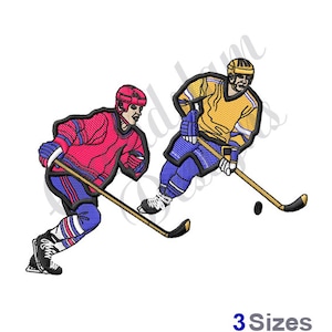 Hockey Players - Machine Embroidery Design