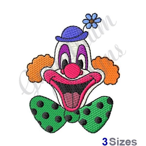 Visage de clown - Conception de broderie à la machine