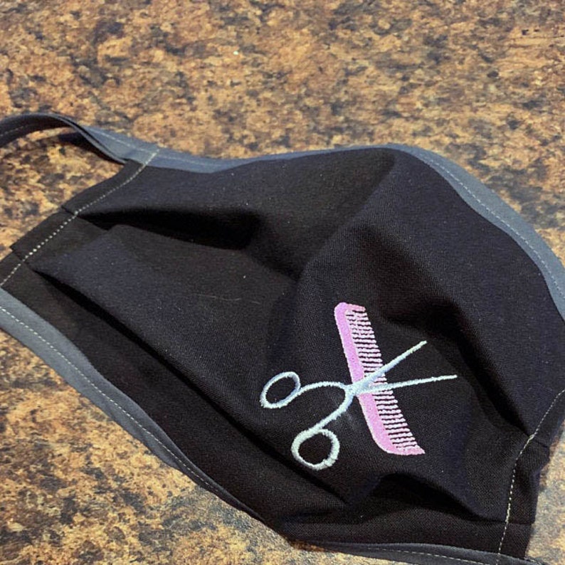 Scissors & Comb Machine Embroidery Design Etsy