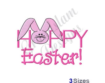 Happy Easter - Machine Embroidery Design