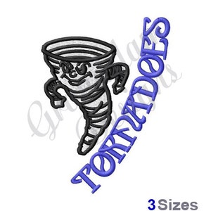 Tornadoes - Machine Embroidery Design - 3 sizes
