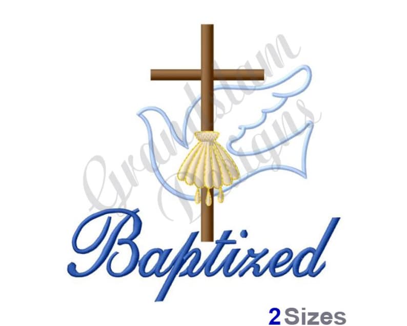 Baptized - Machine Embroidery Design - Etsy