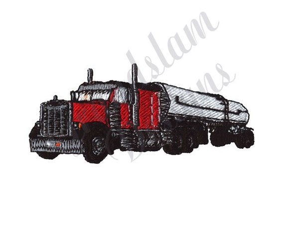 Fuel Tanker Sketch Side View. White Cockpit and Red Tank Stock Vector -  Illustration of petroleum, fuel: 199559277