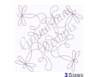 Dragonflies Quilt Block - Machine Embroidery Design, Embroidery Designs, Machine Embroidery, Embroidery Patterns, Embroidery Files, Instant