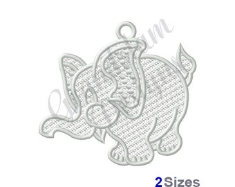 Fsl Elefant Ornament - Maschinenstickerei