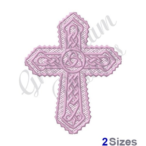 Cross Lace Embroidery Design Cross FSL Free Standing Lace - Etsy