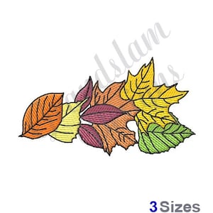 Fall Leaves Machine Embroidery Design - Autumn Colors (digital Download ...