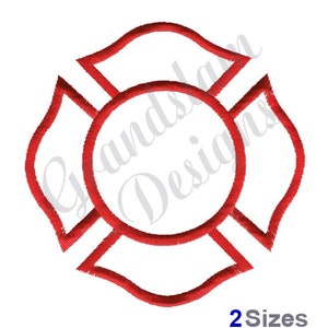 Fireman's Maltese Cross - Machine Embroidery Design
