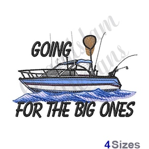 Fishing Boat - Machine Embroidery Design
