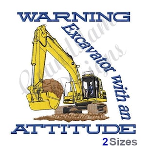 Excavator Digger -Machine Embroidery Design, Embroidery Designs, Machine Embroidery, Embroidery Patterns, Embroidery Files, Instant Download