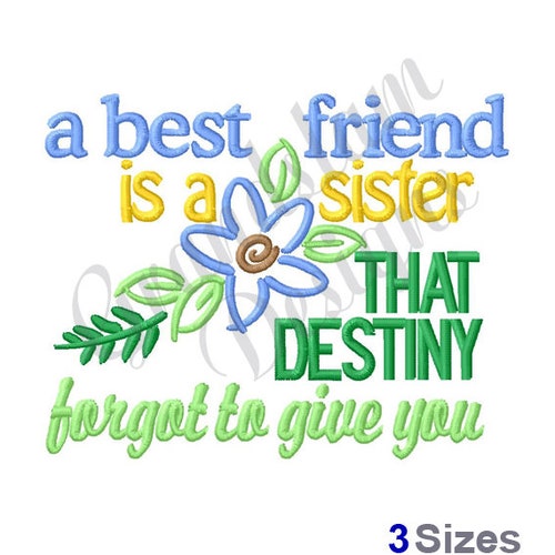 Best Friends Machine Embroidery Design Women on Swing Etsy