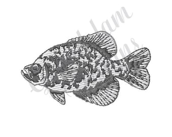 Crappie Fish - Machine Embroidery Design, Embroidery Designs, Machine Embroidery, Embroidery Patterns, Embroidery Files, Instant Download