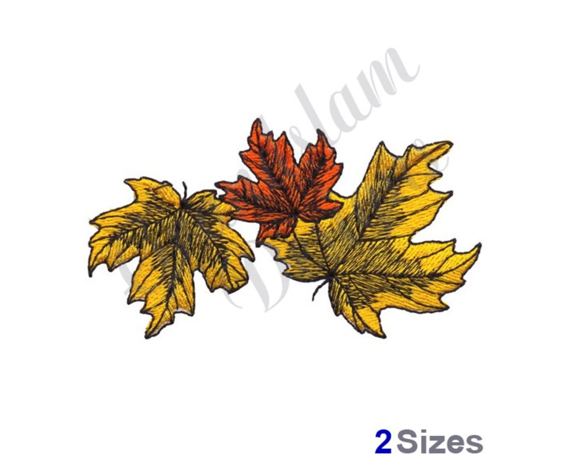 Fall Colors - Maple Leaves - Machine Embroidery Design - Etsy