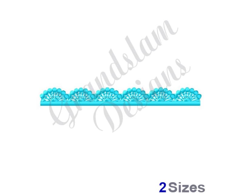 FSL Fan Edging Border Machine Embroidery Design image 1