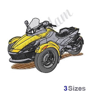 Spyder Motorcycle - Machine Embroidery Design