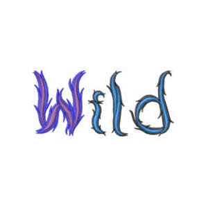 Wild - Machine Embroidery Font, Embroidery Alphabet, Embroidery Designs, Embroidery Patterns, Embroidery Files, Instant Download