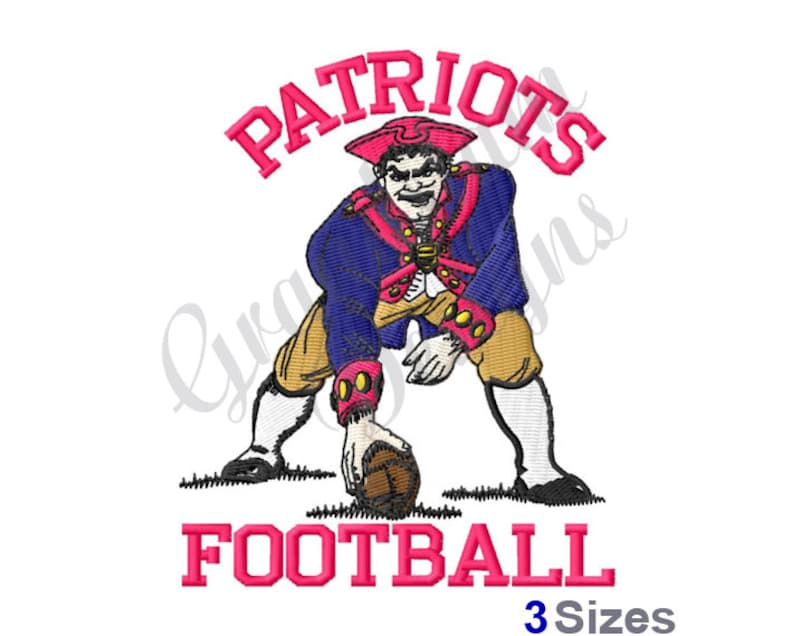 Patriots Football - Maschinenstickerei Bild 1