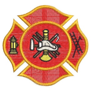 Firemen Logo - Machine Embroidery Design, Embroidery Designs, Machine Embroidery, Embroidery Patterns, Embroidery Files, Instant Download