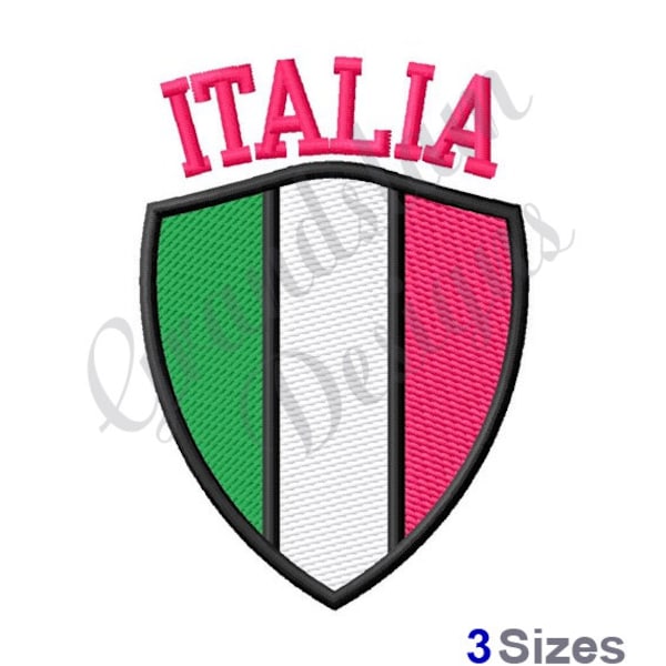 Italia Shield - Machine Embroidery Design