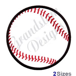 Applique Baseball - Machine Embroidery Design