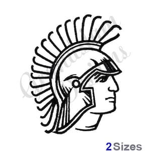Spartan Outline - Machine Embroidery Design, Embroidery Designs, Machine Embroidery, Embroidery Patterns, Embroidery Files, Instant Download