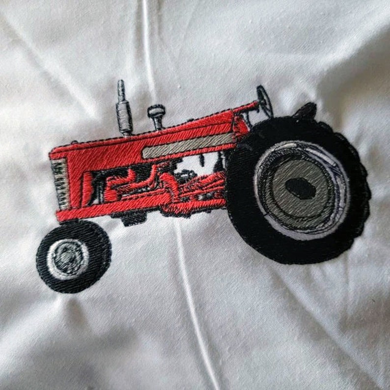 Classic Tractor - Machine Embroidery Design - Etsy