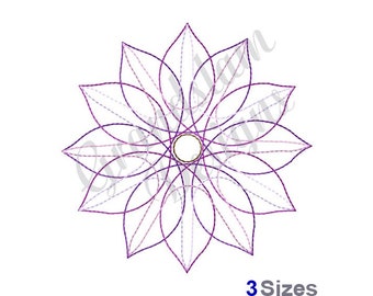 Floral Spirograph Quilt - Machine Embroidery Design, Embroidery Designs, Machine Embroidery, Embroidery Patterns, Embroidery Files, Instant