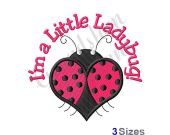 Heart Ladybug - Machine Embroidery Design