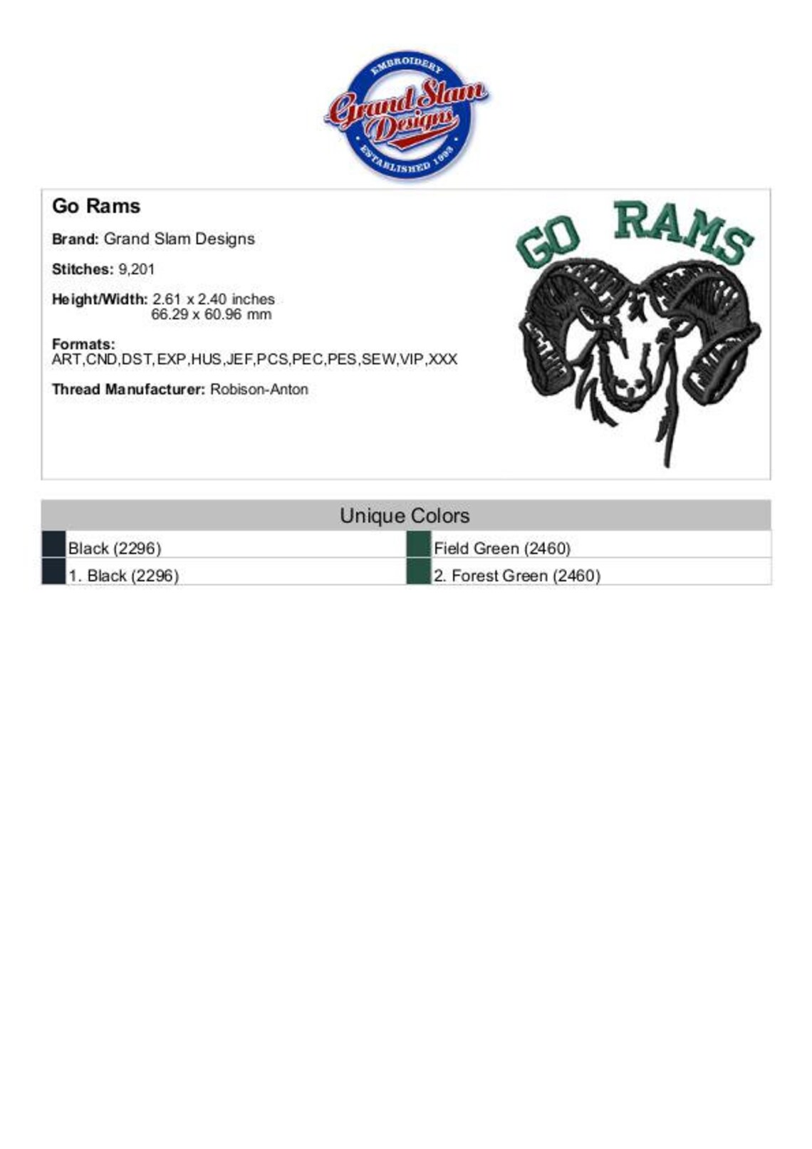 Go Rams Machine Embroidery Design - Etsy