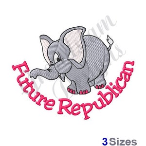 Future Republican Machine Embroidery Design, Embroidery Designs, Machine Embroidery, Embroidery Patterns, Embroidery Files, Instant Download