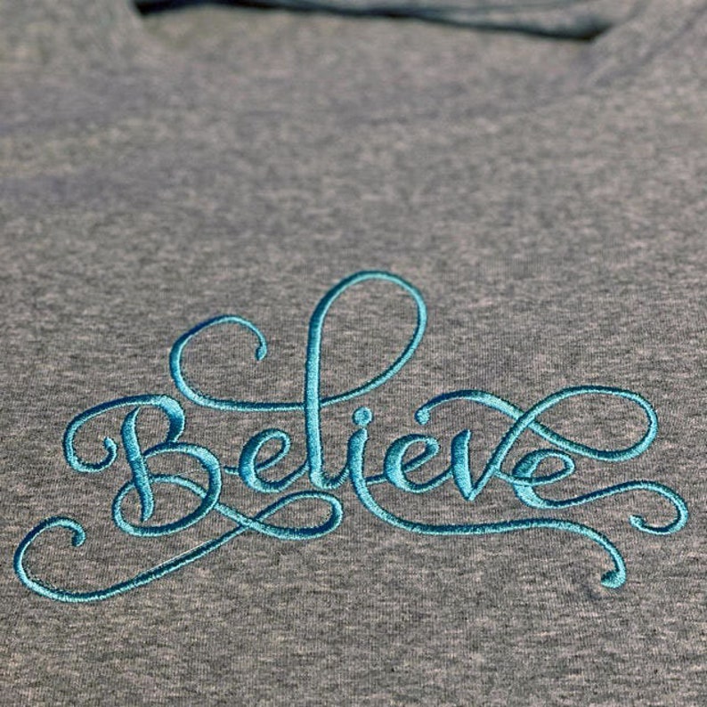 Believe machine embroidery design embroidery designs  etsy Believe machine embroidery design embroidery designs  etsy