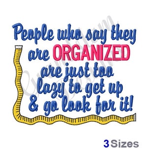Organized - Stickdatei, Stickmuster, Maschinenstickerei, Stickmuster, Stickdateien, Instant Download