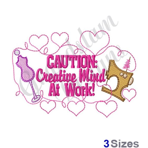 Creative Mind At Work - Machine Embroidery Design