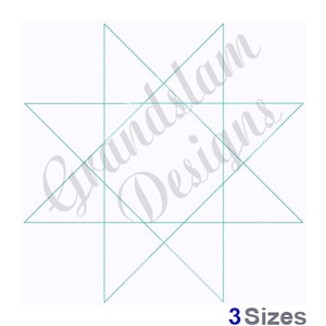 Star Quilt Block -Machine Embroidery Design, Embroidery Designs, Machine Embroidery, Embroidery Patterns, Embroidery Files, Instant Download