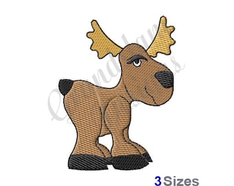 Moose - Machine Embroidery Design
