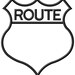 US Route Sign Applique - Machine Embroidery Design, Embroidery Designs ...