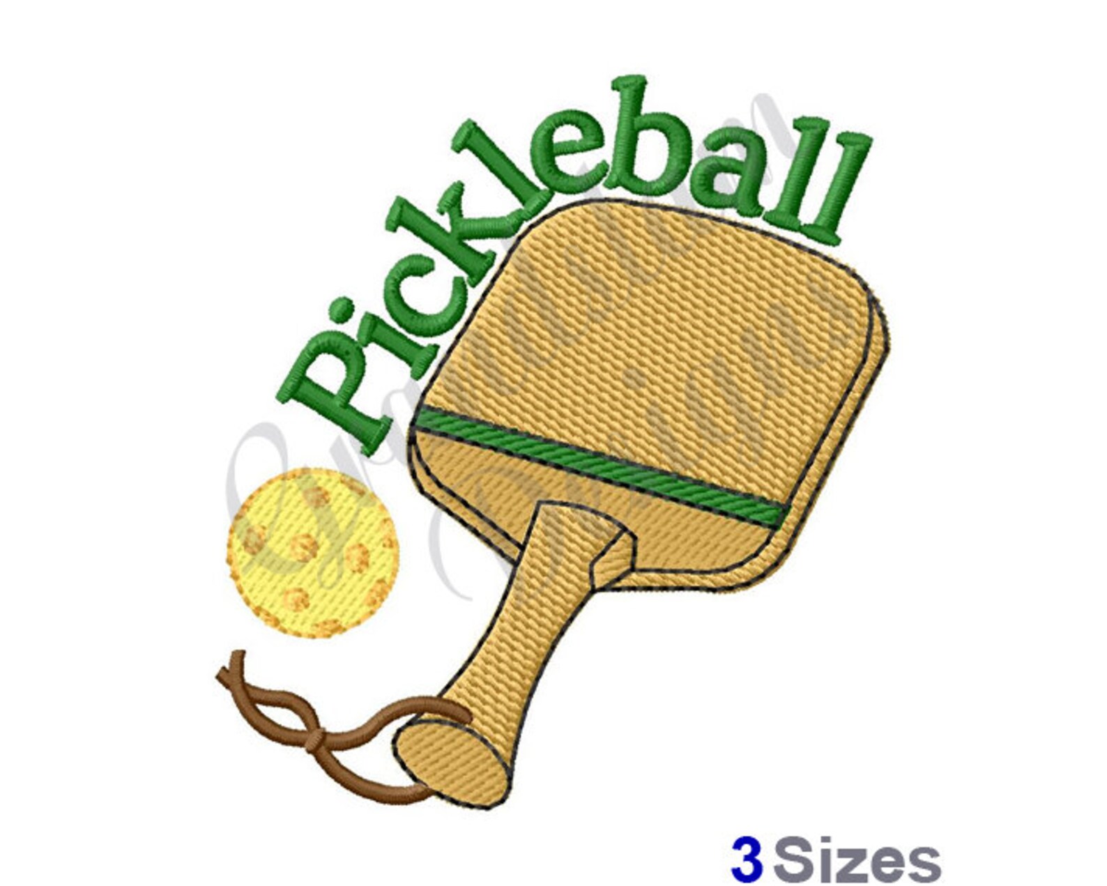 Pickleball Machine Embroidery Design Etsy
