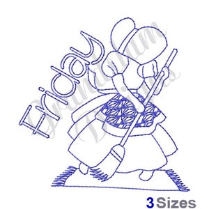 Friday Cleaning - Machine Embroidery Design