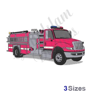 Fire Truck - Machine Embroidery Design, Embroidery Designs, Machine Embroidery, Embroidery Patterns, Embroidery Files, Instant Download