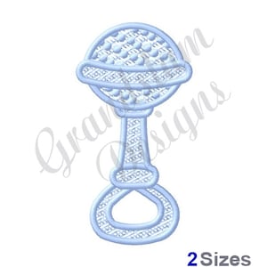 FSL Baby Rattle - Machine Embroidery Design