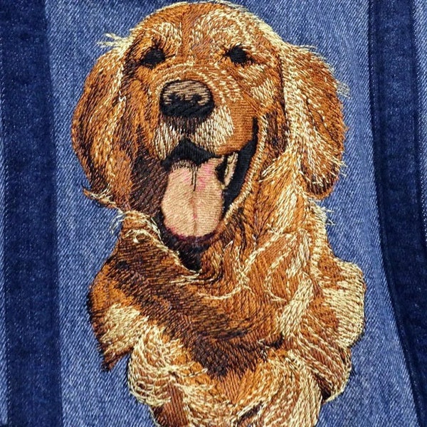 Golden Retriever -Machine Embroidery Design, Embroidery Designs, Machine Embroidery, Embroidery Patterns, Embroidery Files, Instant Download