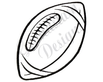 Football Outline - Machine Embroidery Design